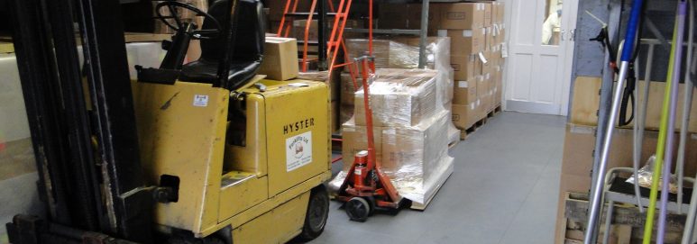 Cocap specialist packing services using Ecotile flooring in their warehouse
