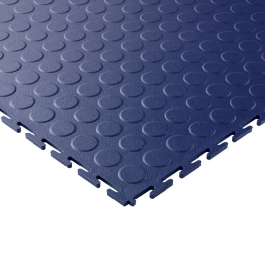 Blue Raised Disc Ecotile E500/7 floor tile