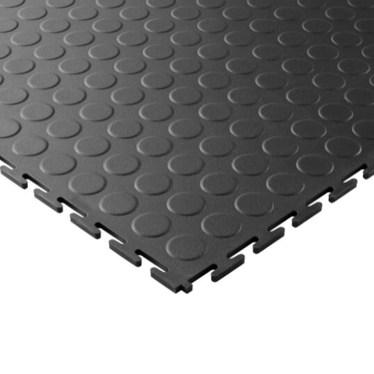Carrelage de sol Ecotile E500/7 à relief en graphite, 7 mm