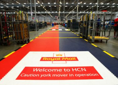 Our warehouse flooring hard at work at royal mail