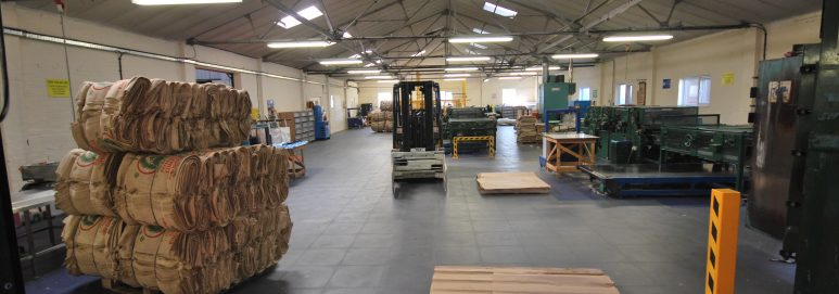 ecotile industrial flooring in use at SG Baker Ltd