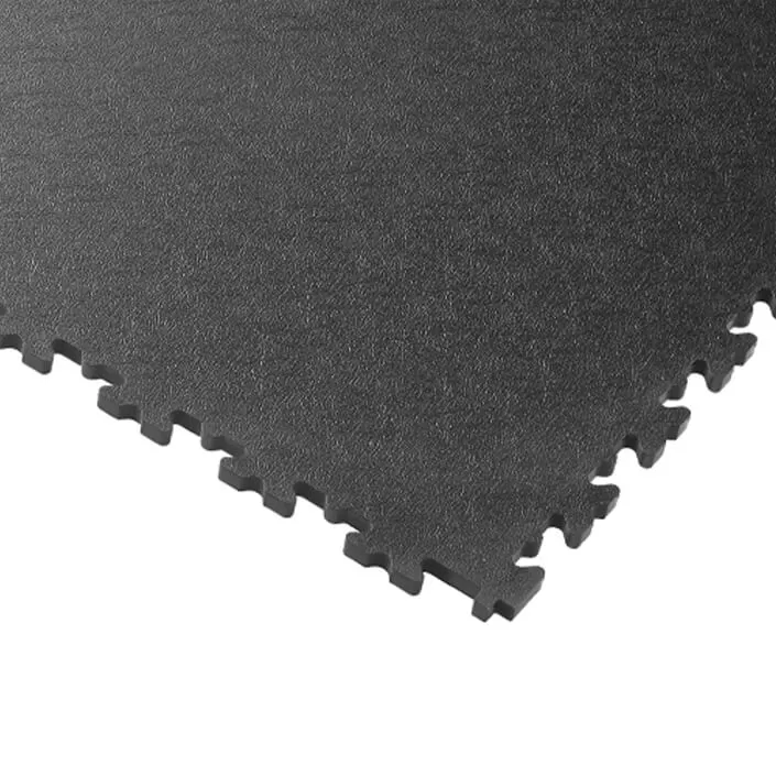 Heavy-duty floor tile in dark grey. Ecotile X50010