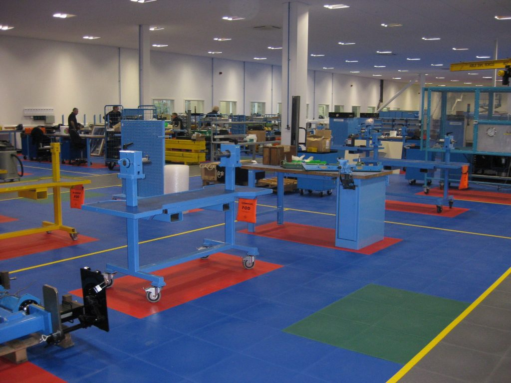 PVC interlocking floor tiles chosen again by Cobham