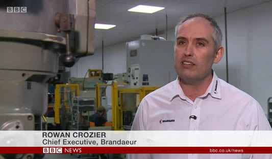 Brandaeur Chief Executive Rowan Crozier