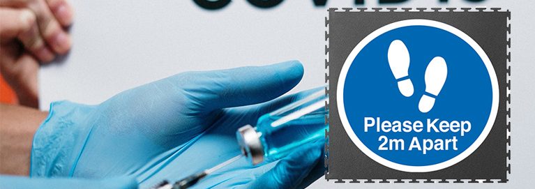 Flooring for Vaccination Centres & COVID Test Flooring