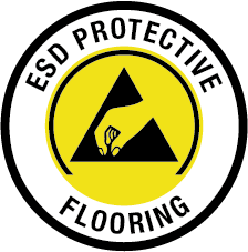 ESD Protective Flooring Badge
