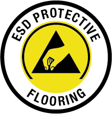 ESD Protective Flooring Badge