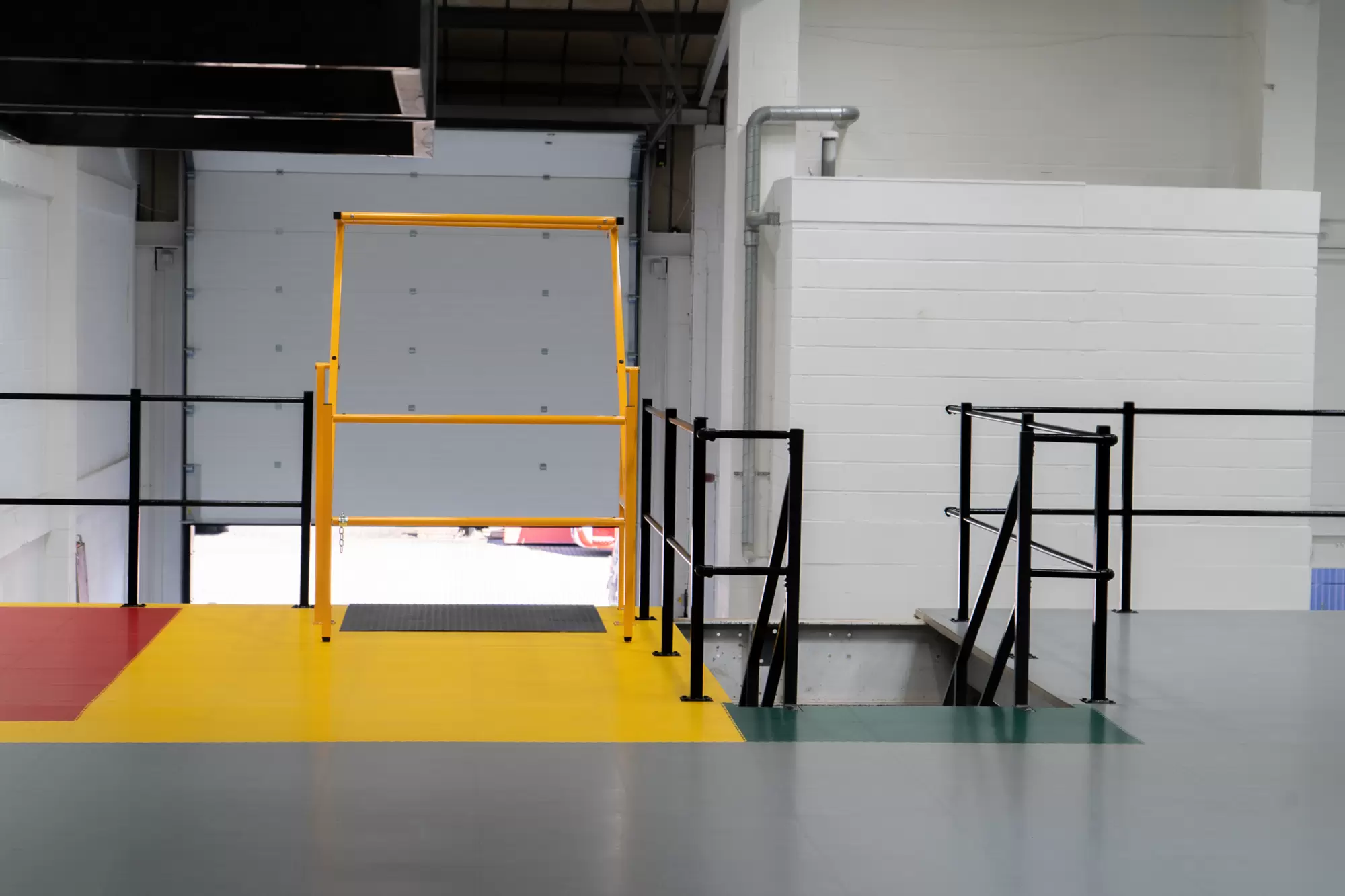 Safety Flooring Around Pallet Gate