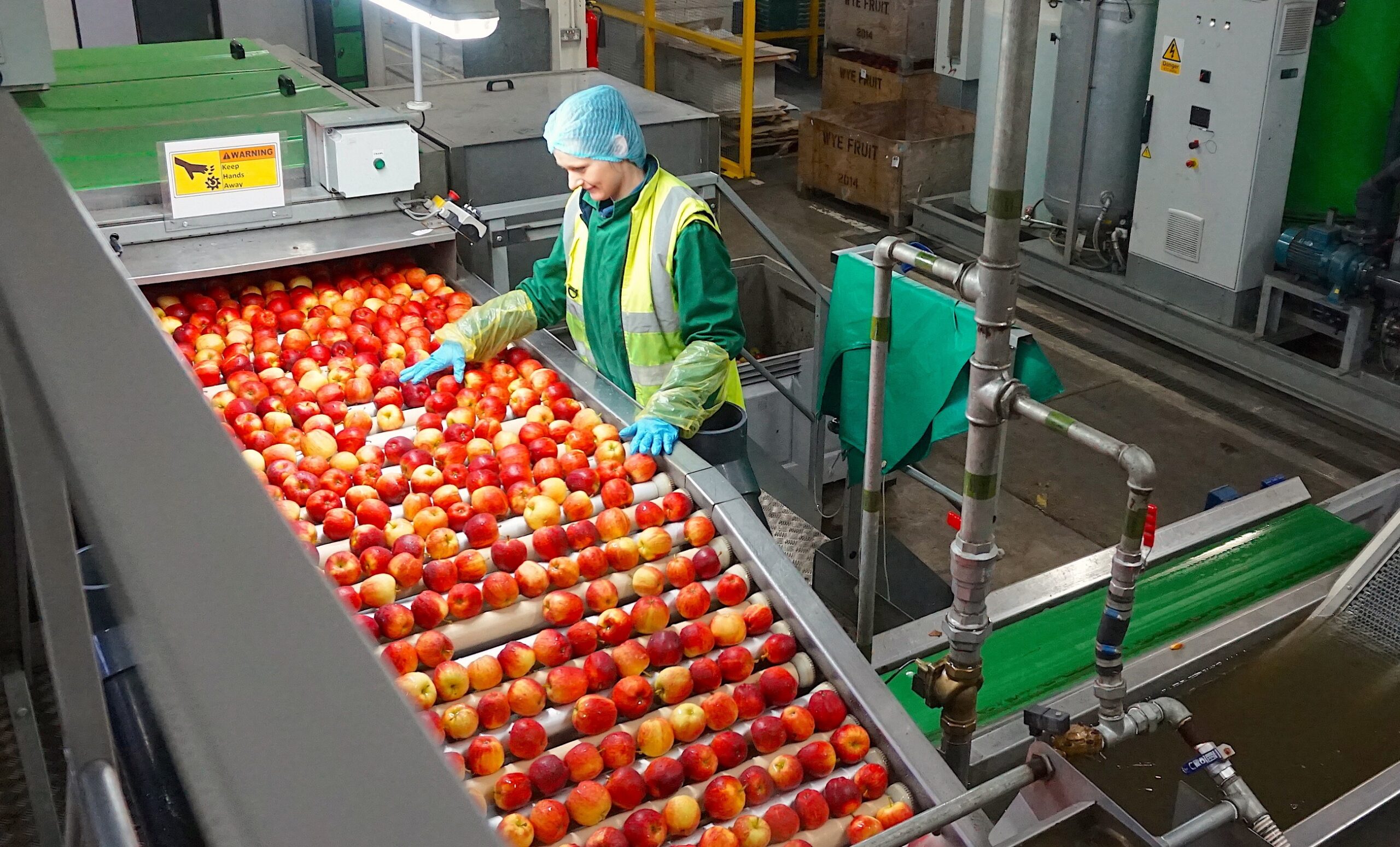 Die neue, erweiterte Verpackungsanlage von Wye Fruits in Ledbury