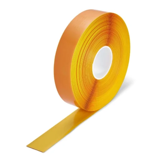 Roll of yellow line marking tape