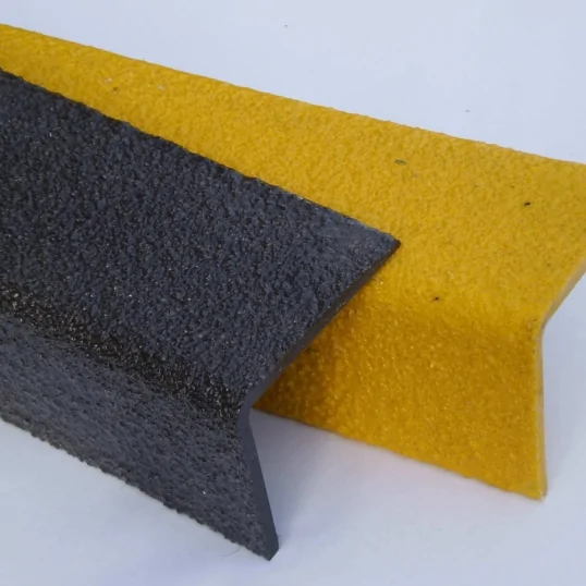 stair nosings in black and yellow options