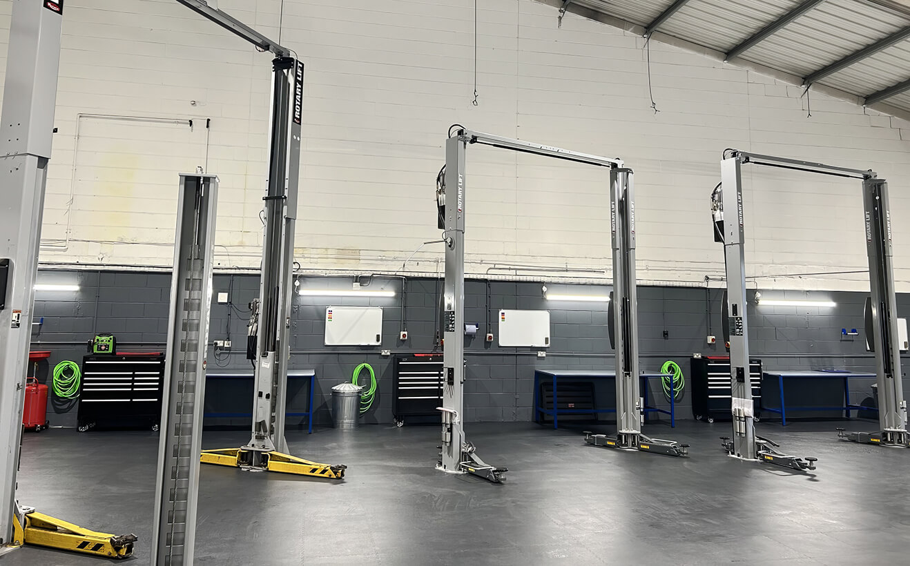 Stoneacre Techincal Training Centre with Ecotile Workshop Flooring