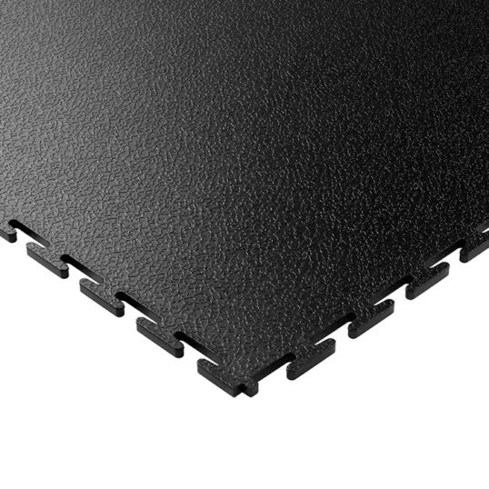 Black Ecotile E500/7 Interlocking Floor Tile