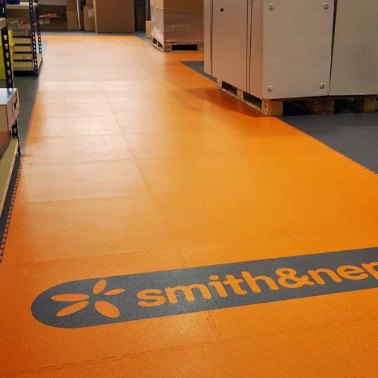Smith and nephew walkway in custom colour Ecotile