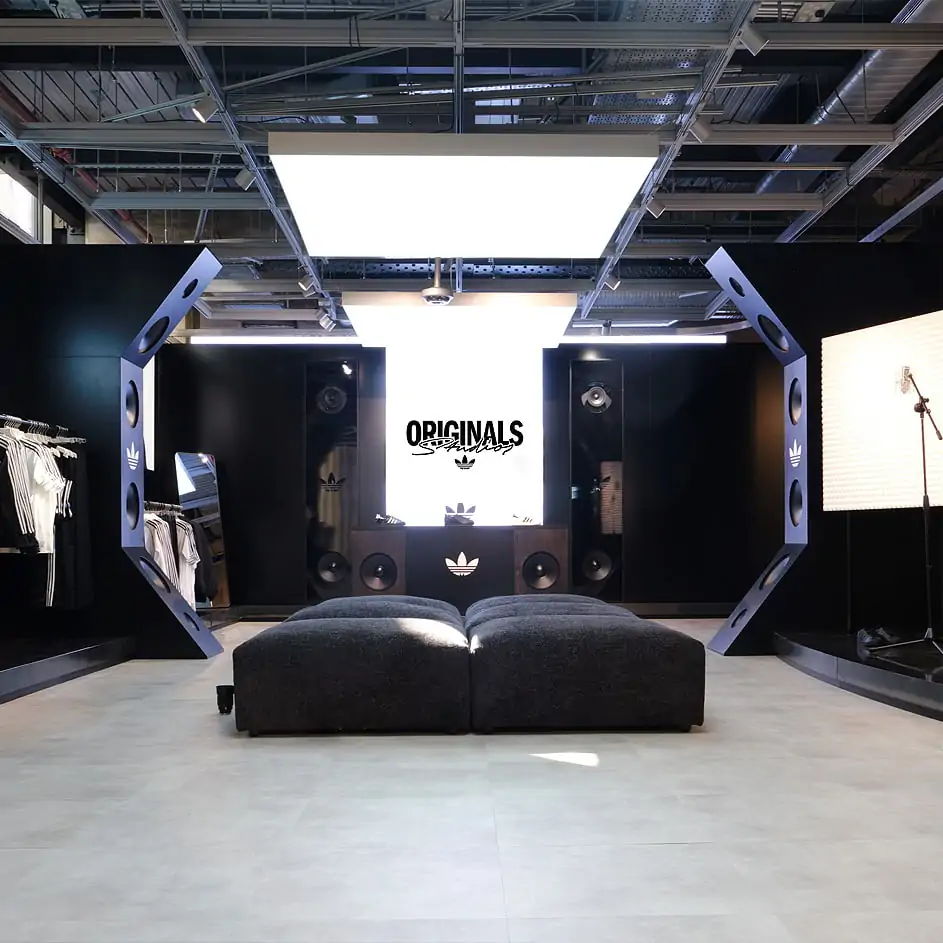 How DENT Studio created an immersive Adidas Originals activation with Ecotile Infinity 