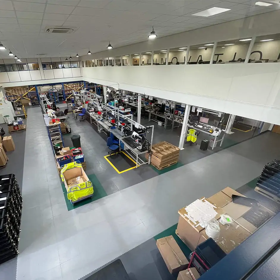 Secure Innovation's Saltash site transformed with Ecotile ESD and anti-fatigue flooring.