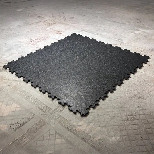 Ecotile Speckled Flooring with metalic flecks on concrete floor